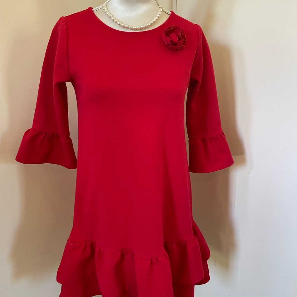 JANIE and JACK Girls Red Holiday Dress